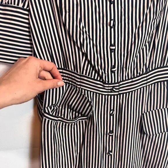 3 FOR $35! 📦 UO Ali & Jay All Aboard Striped Puff Sleeve Mini Dress Sz. S - Picture 4 of 5